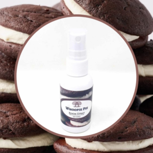 Whoopie pies with whoopie pie room spray.